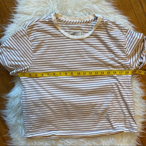 Current/Elliott | The Sailor Tee In Ecru Stripe | Size Large - Picture 7 of 8